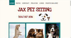 Desktop Screenshot of jaxpetsitting.com
